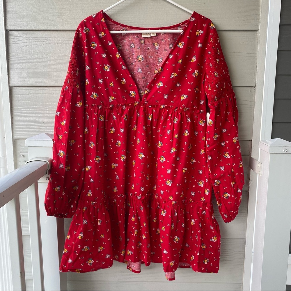 BILLABONG WRANGLER Falling For You Dress Classic Red Billabong Womens - Picture 2 of 9